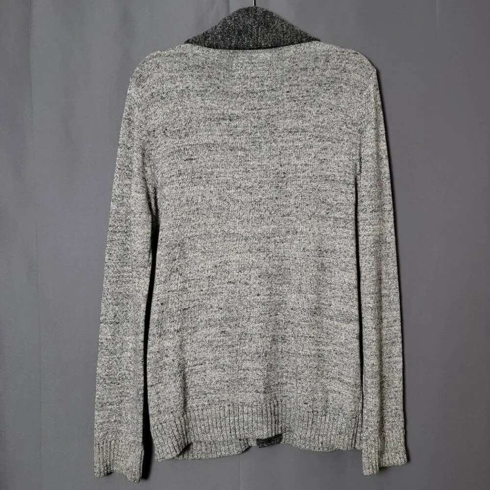 Abercrombie & Fitch Mens Gray Shawl Collar Preppy Cardigan Sweater Small